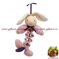 Заяц Kaloo 9698743 музыкальная мягкая игрушка Rabbit Zig Musical Kaloo Petite Rose Франция