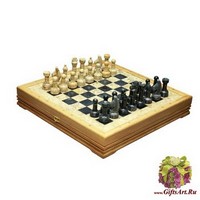 Шахматы каменные стандартные (высота короля 3,50")