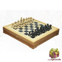 Шахматы каменные Американские (высота короля 3,50")