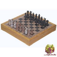Шахматы каменные Европейские (высота короля 3,50")
